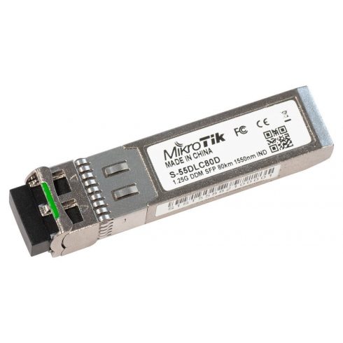 MikroTik S-55DLC80D SFP optički modul, SM, 80km, 1.25G, 1550Nm