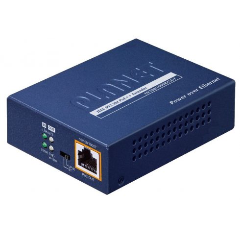 Planet PoE/LAN ekstender, 1xPoE-in, 1xPoE-out 65W, 802.3bt, Gigabit