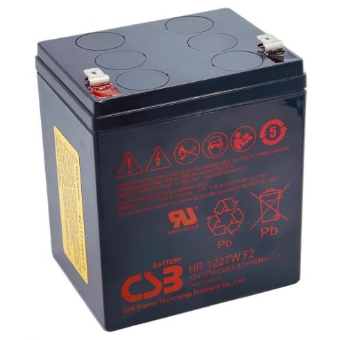 CSB Pb pomoćna baterija HR1227W F2, 12V, 6.5Ah