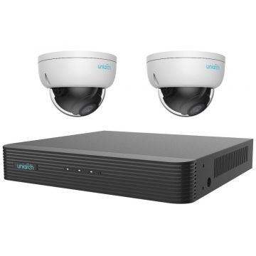   Uniarch by Uniview KIT Dome / Kamerový sustav/ 2x IPC-D122-PF28/ 1x NVR-108E2-P8