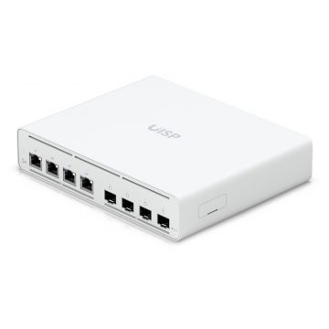   Ubiquiti UISP Switch Plus - 4x 2.5GbE, 4x SFP+, bez ventilatora, 4x PoE Out 27V (PoE budžet 160 W)