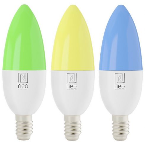 IMMAX NEO SMART set 3x LED žarulja E14 6W RGB+CCT boja i bijela, dimabilna, Wi-Fi, TUYA