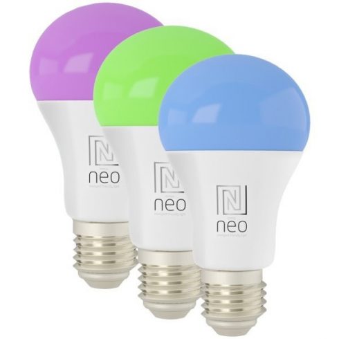 IMMAX NEO LITE SMART set 3x LED žarulja E27 9W RGB+CCT boja i bijela, dimabilna, Wi-Fi, TUYA