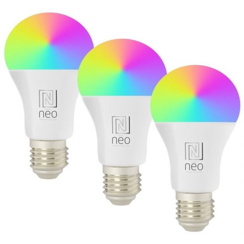 IMMAX NEO LITE SMART set 3x LED žarulja E27 11W RGB+CCT boja i bijela, dimabilna, Wi-Fi, TUYA