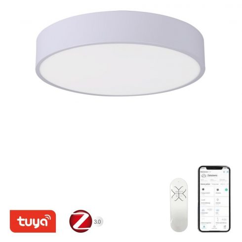 IMMAX NEO RONDATE SLIM Pametna stropna svjetiljka 40 x 7 cm 28W bijela Zigbee 3.0, TUYA