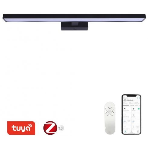 IMMAX NEO PINNA Pametna zidna svjetiljka 80cm 34W 2378lm crna Zigbee 3.0, TUYA