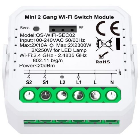 IMMAX NEO LITE SMART kontroler V7, Wi-Fi s 2 gumba, TUYA