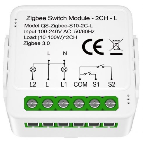 IMMAX NEO SMART kontroler (L) V8 Zigbee 3.0 s 2 gumba, TUYA