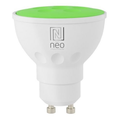 IMMAX NEO SMART LED žarulja GU10 6W RGB+CCT boja i bijela, prigušiva, Wi-Fi, TUYA