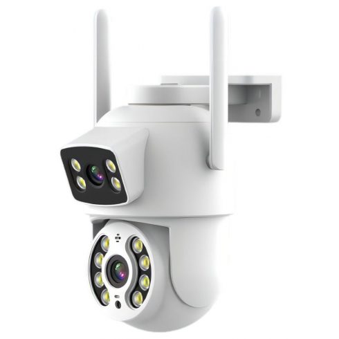 IMMAX NEO LITE SMART Sigurnosna vanjska kamera DUPLA, 355° 90° P/T, Wi-Fi, 2x 2MP, ONVIF, TUYA