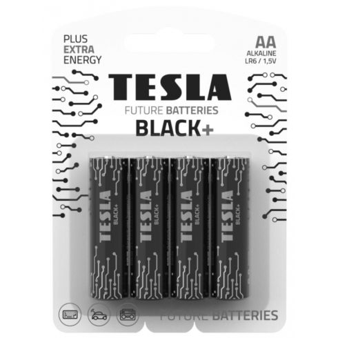 TESLA BLACK+ AA alkalna baterija (LR06, olovka, blister) 4 kom.