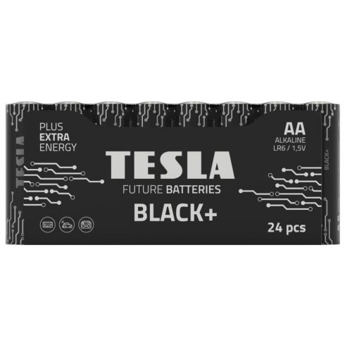 TESLA BLACK+ AA alkalna baterija (LR06, olovka, folija) 24 kom