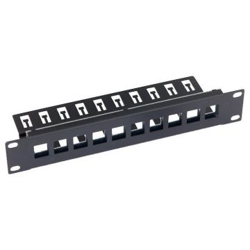   Triton 10' modularni patch panel 1U za max 10 keystones, otvor 14.8x17.5mm