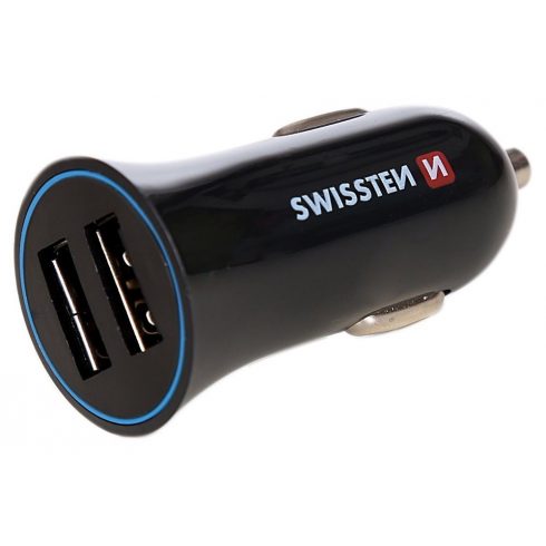 Swissten Cl adapter 2.4A Power 2X USB + Micro USB kabel