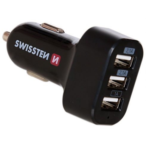 Swissten Cl adapter 3X USB 5.2A napajanje