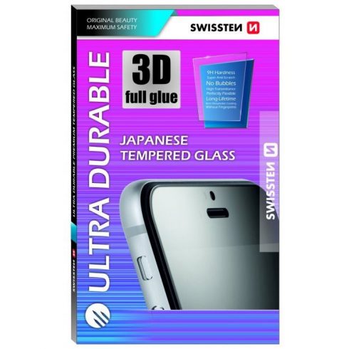 Swissten Ultra Durable 3D FullGlue staklo za iPhone 7/8 crno