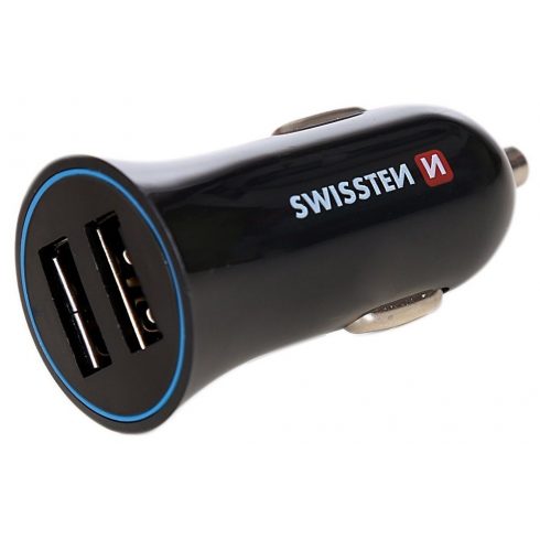 Swissten Cl adapter 2.4A Napajanje 2X Usb + kabel Usb-C