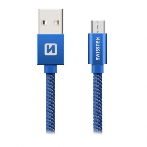 Swissten podatkovni kabel Tekstilni Usb / Micro Usb 1,2 M plavi