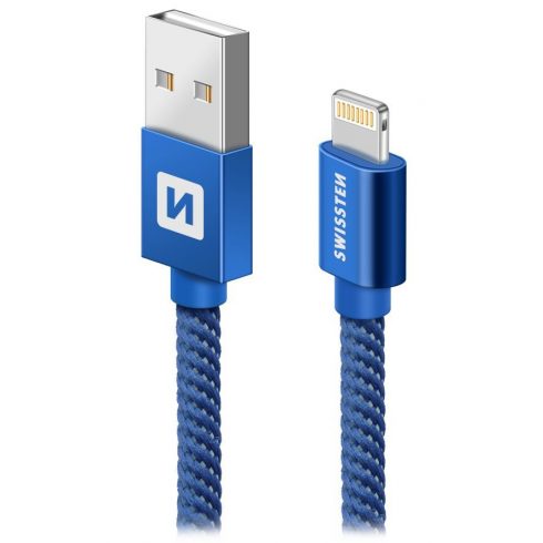 Swissten Data Cable Textile Usb / Lightning 1.2 M Blue