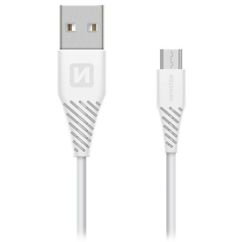 Swissten podatkovni kabel Usb / Micro Usb 1,5 M bijeli (9 mm)