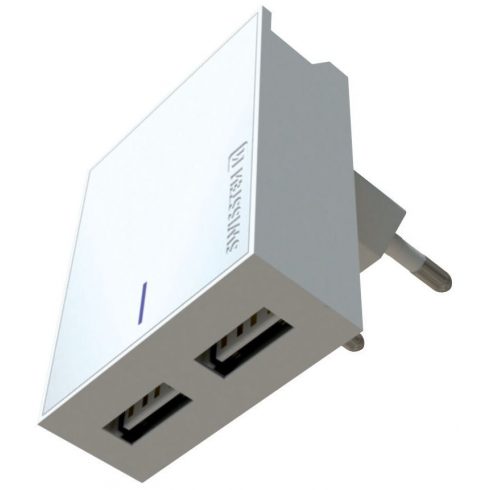 Swissten mrežni adapter Smart Ic 2X Usb 3A Napajanje + podatkovni kabel Usb / Lightning 1,2 M bijeli