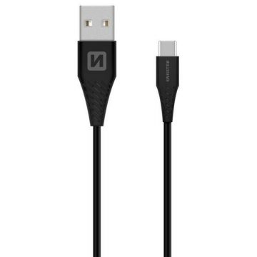   Swissten podatkovni kabel Usb / Usb-C Super brzo punjenje 5A 1,5M crni