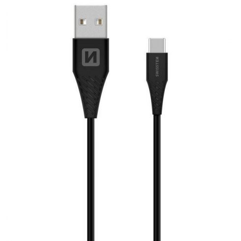 Swissten podatkovni kabel Usb / Usb-C Super brzo punjenje 5A 1,5M crni