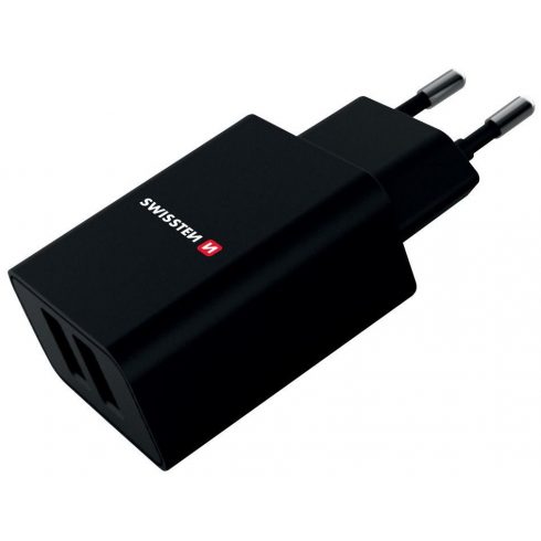 Swissten mrežni adapter Smart Ic 2X Usb 2.1A Power Black