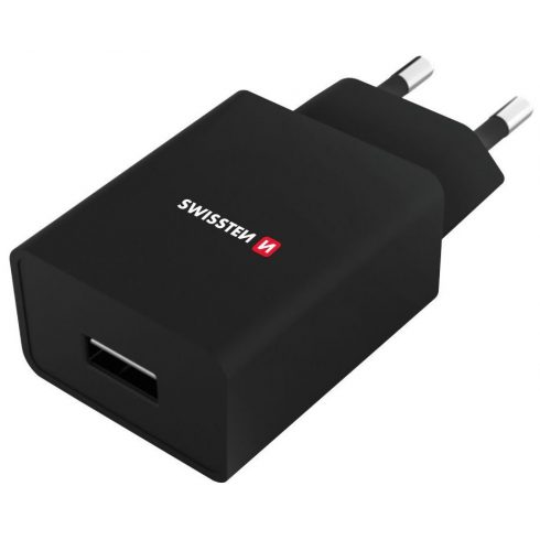 Swissten mrežni adapter Smart Ic 1X Usb 1A kabel za napajanje + podatkovni kabel Usb / Micro Usb 1,2 M crni