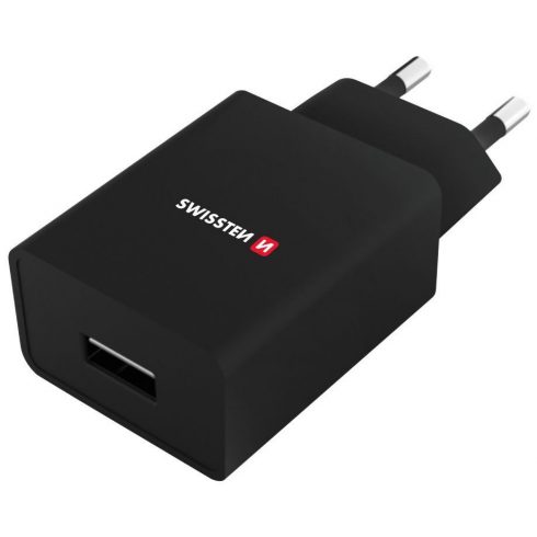 Swissten mrežni adapter Smart Ic 1X Usb 1A Kabel za napajanje + podatkovni kabel Usb / Lightning 1,2 M crni