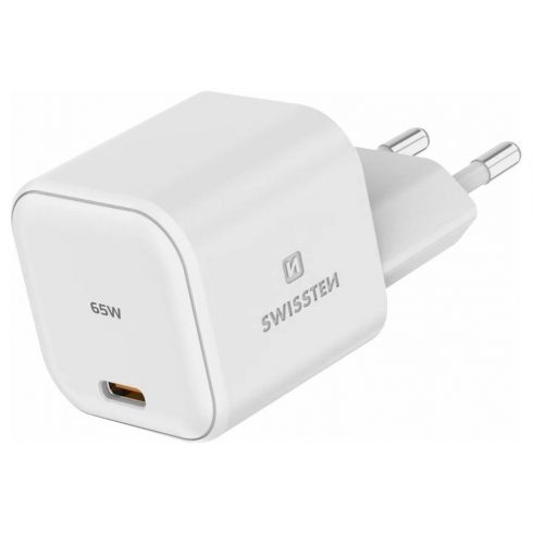 Swissten mrežni adapter GaN 1x USB-C 65W PD bijeli