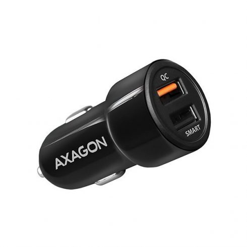 AXAGON brzi auto punjač / PWC-QC5 / 2x USB-A / QC3.0/AFC/FCP + 5V-2.6A, 31.5W