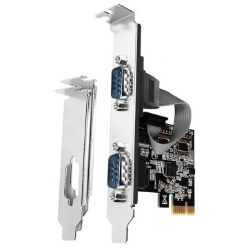   AXAGON PCIe kontroler 2x serijski port (RS-232) / PCEA-S2N / 250 kbps / LP nosač