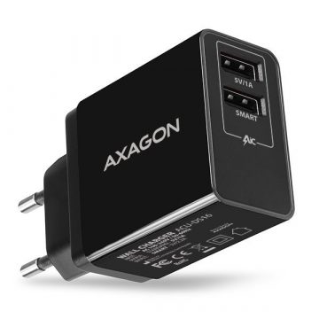   AXAGON mrežni punjač 16W / ACU-DS16 / 2x USB-A / 5V/2.2A + 5V/1A