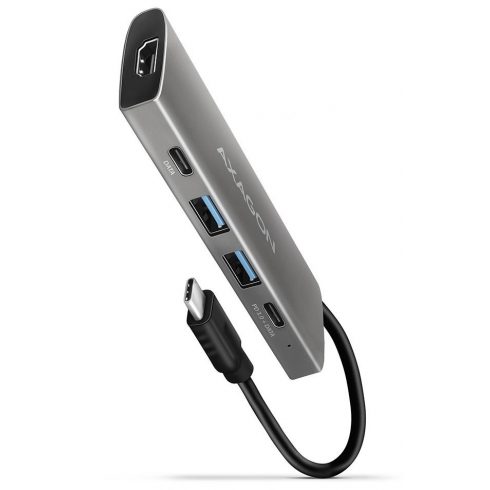 AXAGON hub USB-C / HMC-5G2 / USB 3.2 Gen2 / 2x USB-C / 2X USB-A / 1x HDMI / 60W PD / 0,1m