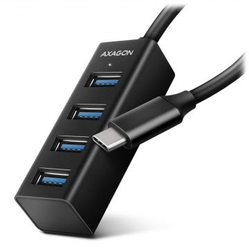   AXAGON MINI hub USB-C / HUE-M1C / USB 3.2 Gen1 / 4x USB-A / metalno kućište / 0,2m