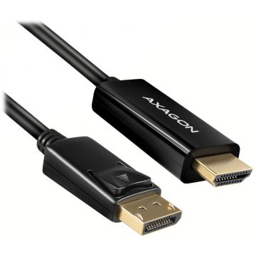   AXAGON adapter s DisplayPort na HDMI verzija 1.4 / RVD-HI14C2 / 4k/30Hz / 1.8m