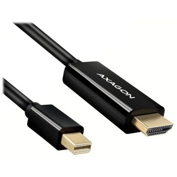   AXAGON adapter s Mini DisplayPort na HDMI 1.4 / RVDM-HI14C2 / 4k/30Hz / 1.8m