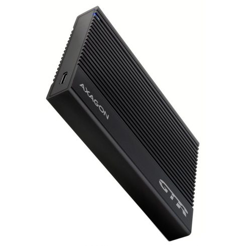 AXAGON aluminijska kutija s rebrima za 2.5" SATA SSD/HDD / EE25-GTR / USB-C 3.2 Gen 2 / kabel 60cm