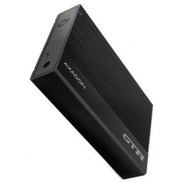   AXAGON aluminijska kutija s rebrima za 3.5" SATA SSD/HDD / EE35-GTR / USB-C 3.2 Gen1 / kabel 60cm