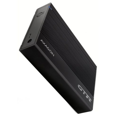 AXAGON aluminijska kutija s rebrima za 3.5" SATA SSD/HDD / EE35-GTR / USB-C 3.2 Gen1 / kabel 60cm