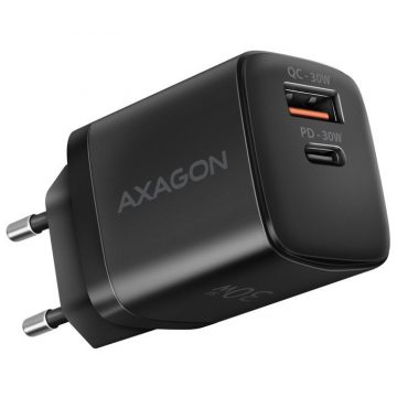   AXAGON mrežni punjač / ACU-PQ30 / 1x USB-C / 1x USB-A / PD3.0/QC4/PPS/AFC/Apple / 30W