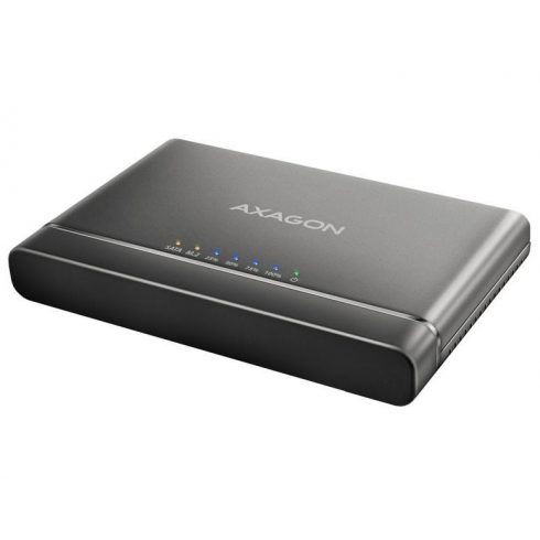 AXAGON metalna kutija za M.2 NVMe i 2.5" SATA SSD s funkcionalnim kloniranjem / ADSA-CC / USB-C 3.2 Gen 2 / kabel 30cm