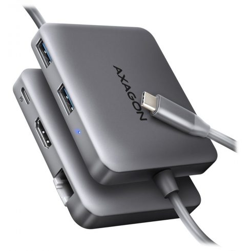 AXAGON multi hub USB-C / HMC-5HL / USB 3.2 Gen1 / 1x PD / 1x HDMI / 1x USB-C / 2x USB-A / RJ-45 / 20 cm