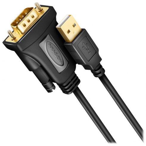 AXAGON aktivni pretvarač iz USB-A (2.0) u RS-232 / ADS-1PQN / FTDI čip / 1.5m