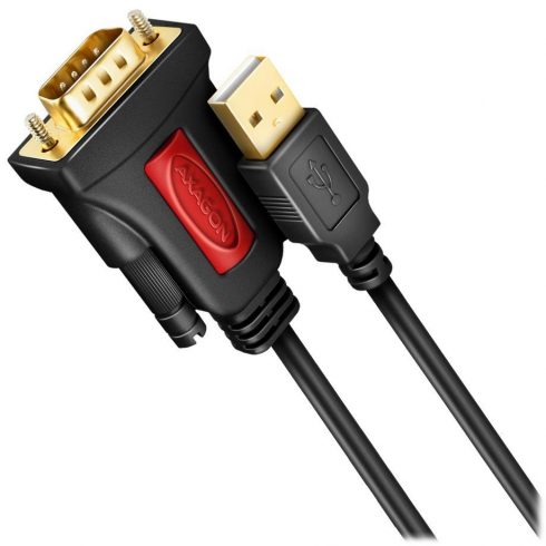 AXAGON aktivni pretvarač iz USB-A (2.0) u RS-232 / ADS-1PSN / Prolific čip / 1,5m