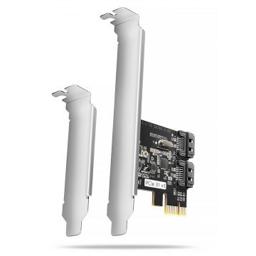 AXAGON PCIe kontroler za 2x SATA 6G / PCES-SJ2 / SP & LP