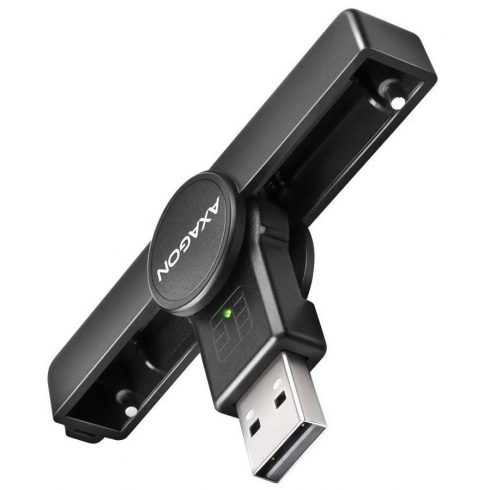 AXAGON džepni kontakt čitač pametnih kartica USB-A (eObčanka) / Smart Card / CRE-SMPA / USB 2.0