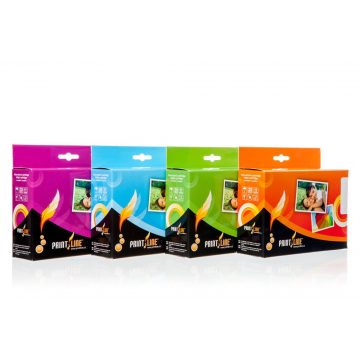   PRINTLINE Multipack kompatibilan s Canon CLI-521 / za iP3600, iP4600, MP620 / 1 x 19 ml + 4 x 10 ml, C,M,Y,BK BK, čip