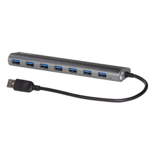 i-tec USB HUB METALNI/ 7 portova/ USB 3.0/ strujni adapter/ metalni